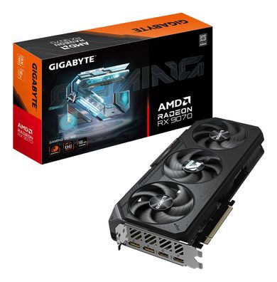 Gigabyte Radeon RX 9070 GAMING OC 16G Grafikkarte - 16 GB GDDR6, 256 Bit, PCI-E... ->
