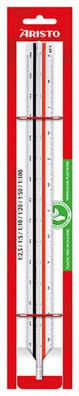 Aristo College Dreikantmaßstab (F) 1:2,5:5:10:20:50:100, im Ecoblister