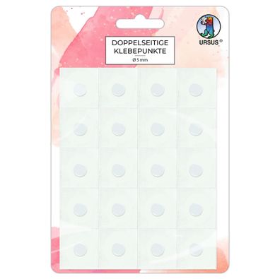 Ursus Doppelseitige Klebepunkte 5MM, RANSP. 100ST