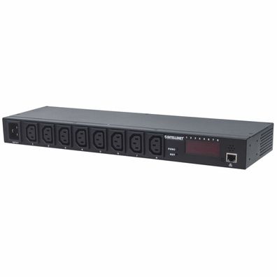 Intellinet 19 Zoll 8-fach IP-Steckdosenleiste / Smart PDU mit C13-Kaltgerätesteckdose
