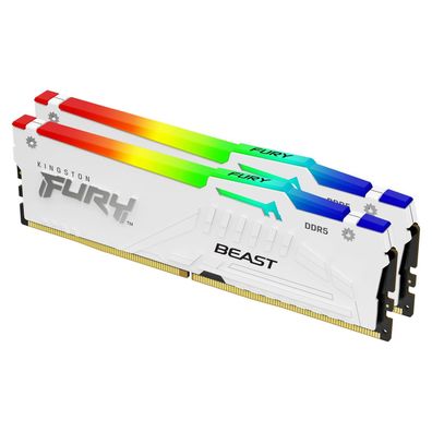 Kingston FURY Beast RGB - DDR5 - Kit - 32 GB: 2 x 16 GB - DIMM 288-PIN - 6400 M... ->