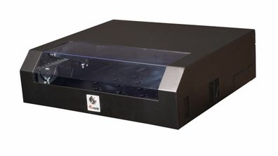 Equip Slim Flex 19 Schrank, 5HE, RAL9005 Schwarz, Wandmontiertes Regal, 2U/3U, 30 kg,