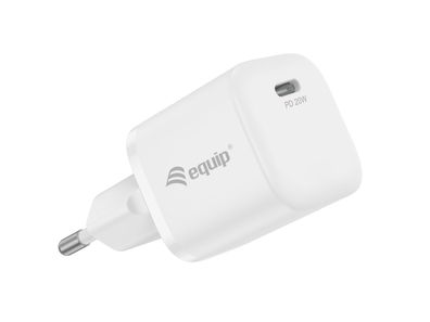 Equip 1-Port 20W USB-C PD-Ladegerät, 25 Stück/Packung, Drinnen, AC, 12 V, Weiß