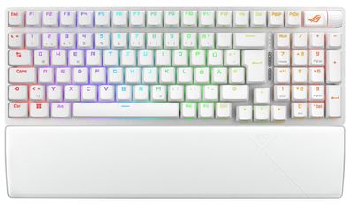 ASUS ROG Strix Scope II 96 - Tastatur - 96% - backlit - kabellos - USB, 2.4 GHz, Blue