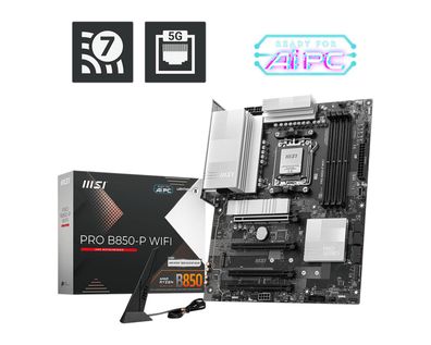 MSI PRO B850-P WIFI Mainboard AM5 M.2/WIFI7/BT/HDMI/USB-C