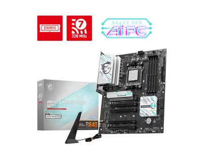 MSI B840 GAMING PLUS WIFI Mainboard AM5 M.2/WIFI7/BT/HDMI/USB-C