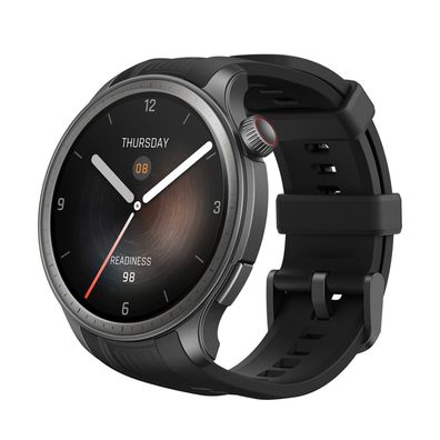 Amazfit Balance - Aluminiumlegierung - intelligente Uhr mit Riemen - dehnbares ... ->