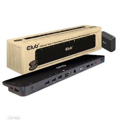 Club 3D CSV-1565 - Dockingstation - USB-C - VGA, HDMI, DP