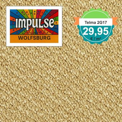 Vorwerk Telma 2G17 Teppichboden Schlinge 4 m breit - m² nur € 29,95