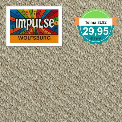 Vorwerk Telma 8L82 Teppichboden Schlinge 4 m breit - m² nur € 29,95