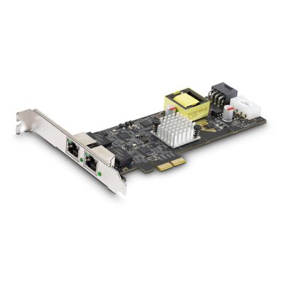 StarTech 2-Port 2.5Gbps PoE Network Card, Intel I225-V, 802.3af/at