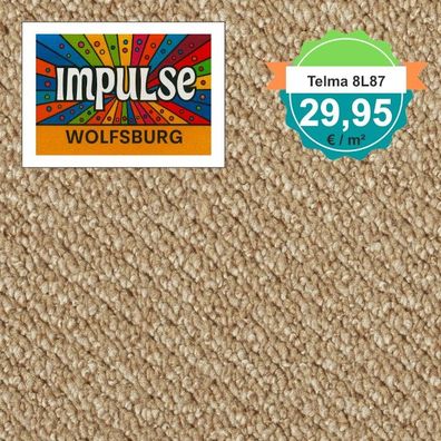 Vorwerk Telma 8L87 Teppichboden Schlinge 4 m breit - m² nur € 29,95