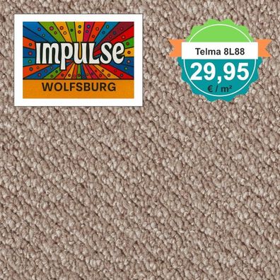Vorwerk Telma 8L88 Teppichboden Schlinge 4 m breit - m² nur € 29,95