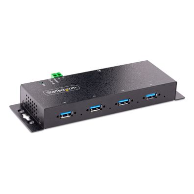 StarTech 4-Port Industrial USB 3.0 5Gbps Hub, Rugged USB Hub w/15kV Air/8kV Contact E