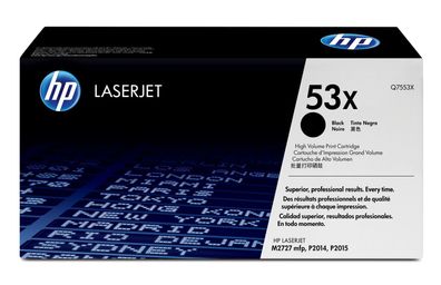 HP 53X - Hohe Ergiebigkeit - Schwarz - original - LaserJet - Tonerpatrone (Q7553X)