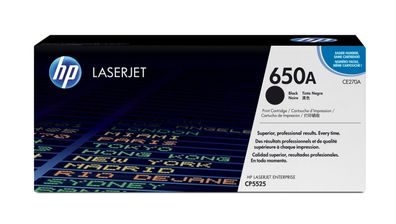 HP 650A - Schwarz - original - LaserJet - Tonerpatrone (CE270A)