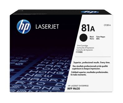 HP 81A - Schwarz - original - LaserJet - Tonerpatrone (CF281A)