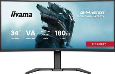 TFT 34.0/86.4cm Iiyama G-Master GCB3484WQSU Red Eagle 21:9 curved