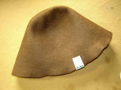 Hutstumpen Filz Stumpen rehbraun mit glitzernd 100gr Ü48cm Rd 81cm Stu 863