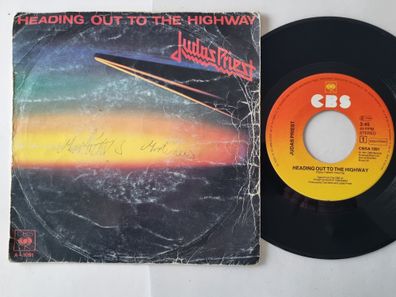 Judas Priest - Heading Out To The Highway 7'' Vinyl Holland/ WORN COVER!