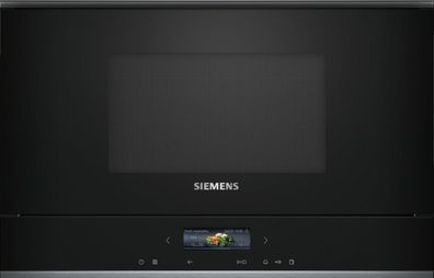 Siemens BF722R1B1, Integriert, Solo-Mikrowelle, 21 l, 900 W, Berührung, Schwarz