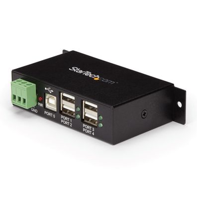 StarTech Rackmount USB 2.0 Hub - 4 Port Rugged Industrial USB 2.0 Hub