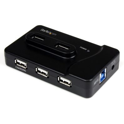 StarTech 6 Port USB 3.0 / 2.0 Hub mit 2A Ladeanschluss