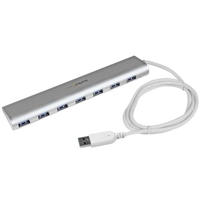 StarTech 7 Port kompakter USB 3.0 Hub mit eingebautem Kabel
