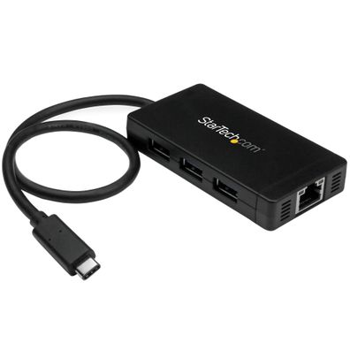 StarTech 3 Port USB 3.0 Hub mit USB-C und Gigabit Ethernet