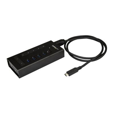 StarTech USB Hub 7 Port - Metall - USB-A zu 3x USB-C und 1x USB-C