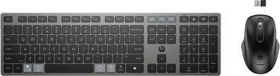 HP 725 - Tastatur-und-Maus-Set - multifunktional, wiederaufladbar, betrieben mit Su