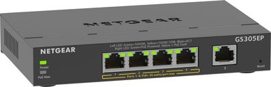Netgear Plus GS305EP - Switch - Smart - 5 x 10/100/1000 (4 PoE+)