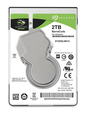 ST2000LM015 2 TB, Festplatte SATA 6 Gb/s, 2,5", BarraCuda
