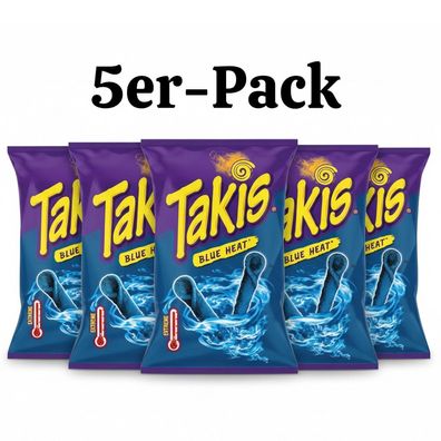 5er-Pack Takis Blue Heat Maischips 100g