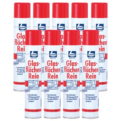 Dr. Becher Glasflächen Rein 9x 500 ml Glasreiniger streifenfrei Fenster Spiegel