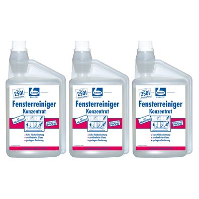 Dr. Becher Fensterreiniger Konzentrat Glasreiniger 3x 1 Liter