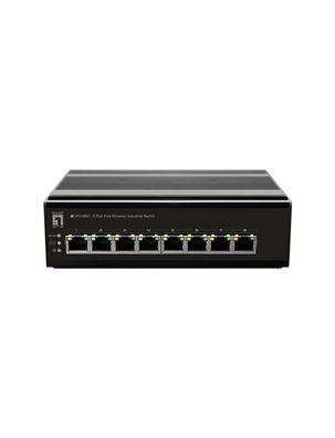 LevelOne IFS-0801, Unmanaged, Fast Ethernet (10/100), Vollduplex, Wandmontage