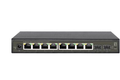 LevelOne Hilbert 10-Port Gigabit Smart Lite Switch, 8 x Gigabit RJ45, 2 x Gigab... ->