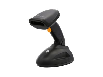 Equip Drahtloser 2D-Barcodescanner, Weite Entfernung, mit Ständer, Tragbares Ba... ->