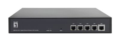 LevelOne Gigabit WLAN-Controller für bis zu 128 APs, Schwarz, Metall, Aktivität, Link