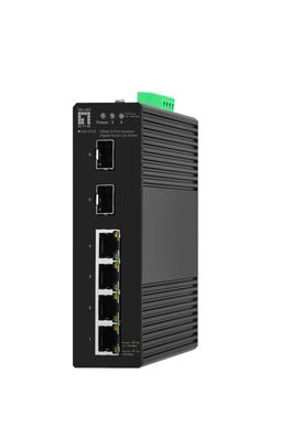 LevelOne Hilbert 6-Port Gigabit Smart Lite Switch, 4 x Gigabit RJ45, 2 x Gigabi... ->