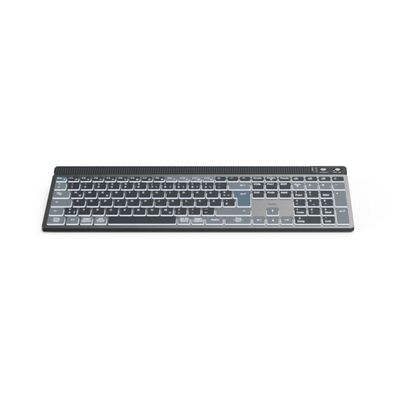 Hama WK-750, Kabellos, Bluetooth, Scherenschalter, QWERTZ, LED, Anthrazit, Schwarz, B