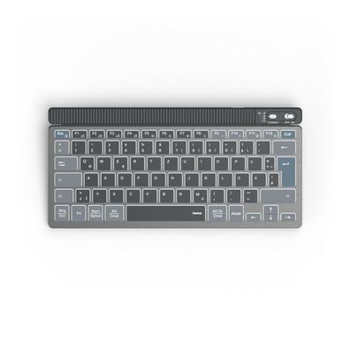 Hama WK-700, Kabellos, Bluetooth, Scherenschalter, QWERTZ, LED, Anthrazit, Schwarz, B