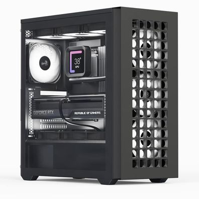 Aerocool Advanced Technologies Geh Midi D502A-G-BK-v1 B/Mesh/ATX