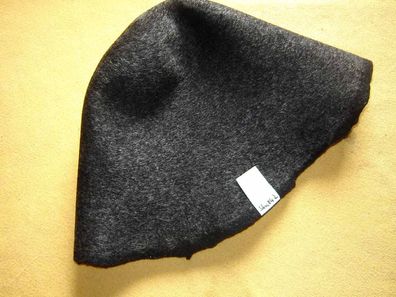 Hutstumpen Stumpen Wolle schwarz mit silber Haaren 110gr Ü48 Rd 78 Stu 842