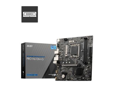 MSI PRO H610M-G - Motherboard - micro ATX - LGA1700-Sockel - H610 Chipsatz - US... ->