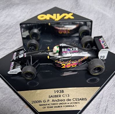 Sauber C 13 - Formel 1 Sonderlackierung 200 GP Andrea de Cesaris , Onyx