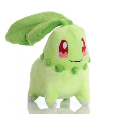 Endivie Chikorita Stofftier Plusch Kuscheltier Anime Plush Figure 19cm NEU