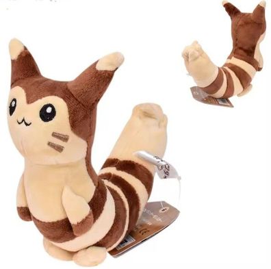 Pokemon Wiesenior Furret 15cm Plusch Stofftier Anime Figur NEU in OVP