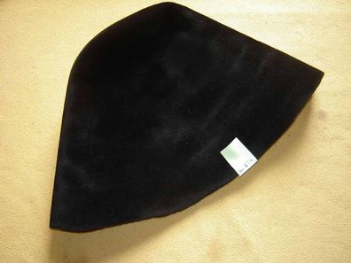 Hutstumpen Velour seidig Haar Stumpen schwarz 100 gr Ü 53cm Rd 84cm Stu 824